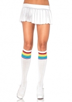 5207 Leg Avenue, Rainbow athletic knee socks.