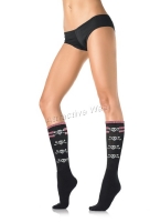 5570 Leg Avenue Stockings,  acrylic double striped top knee highs