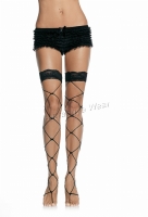9094 Leg Avenue Stockings,  lace top jumbo net fishnet thigh high