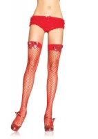 9230 Leg Avenue Stockings, Industrial net thigh highs with sequin bow