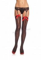 9302 Leg Avenue Stockings,  vertical striped thigh highs stocking