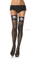 9765 Leg Avenue Stockings, Vinyl top fishnet thigh high costume stock