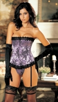 9001 Shirley Of Hollywood Corset,  stunning floral tapestry strap